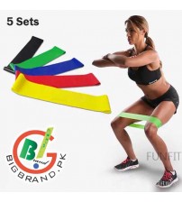 5 Latex Rubber Fitness Resistance Bands